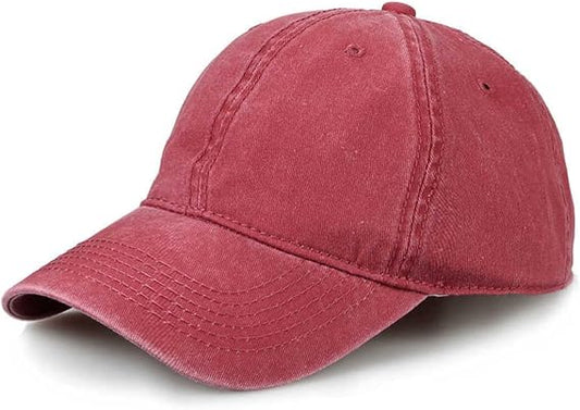 Perlotus Unisex Pamuklu Eskitme Şapka Ayarlanabilir Spor Şık Tasarım Organik Malzeme