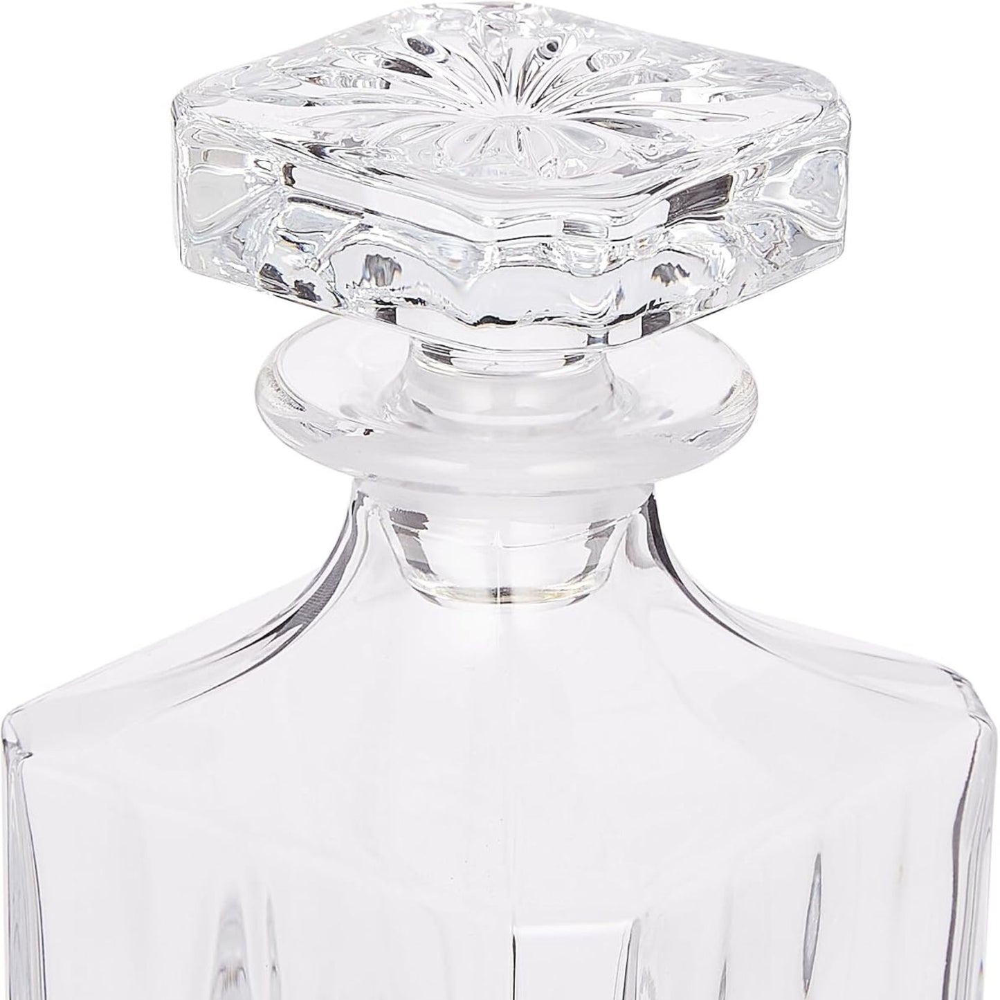 RCR Opera Luxion Kristal Viski Karafı 750 ml – Kapaklı İtalyan Tasarım Dekanter Şişe