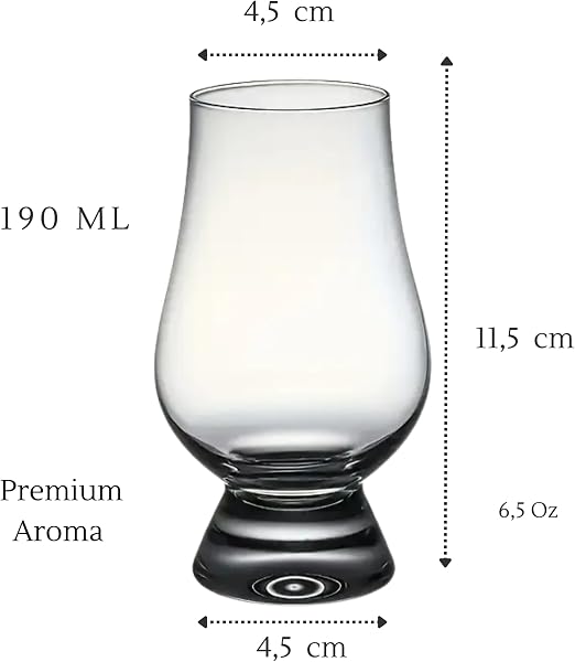 Lotus Viski Tadım Bardağı Kadehi 190 ml (6,5 oz) 1 Adet