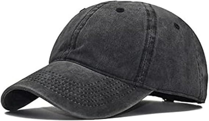 Perlotus Unisex Pamuklu Eskitme Şapka Ayarlanabilir Spor Şık Tasarım Organik Malzeme