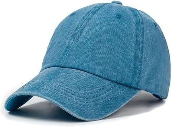Perlotus Unisex Pamuklu Eskitme Şapka Ayarlanabilir Spor Şık Tasarım Organik Malzeme