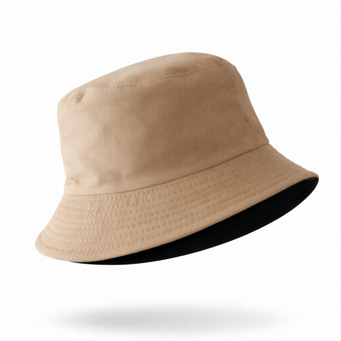 Perlotus Çift Taraflı Bucket Kova Balıkçı Şapka Unisex%100 Pamuklu Siyah İç Astarlı Dörtmevsim Mevsim Kullanım, Geniş Siperli Güneş Koruma