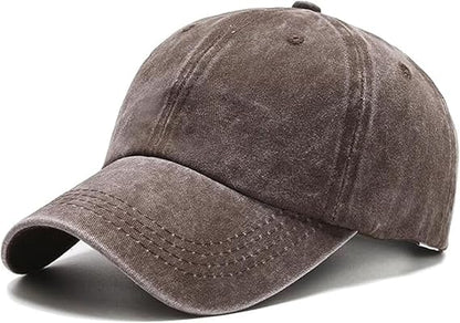 Perlotus Unisex Pamuklu Eskitme Şapka Ayarlanabilir Spor Şık Tasarım Organik Malzeme