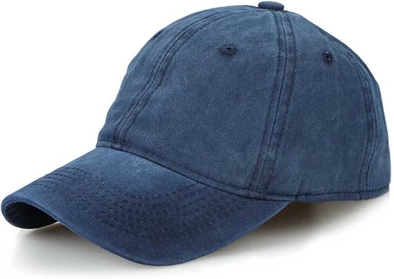 Perlotus Unisex Pamuklu Eskitme Şapka Ayarlanabilir Spor Şık Tasarım Organik Malzeme