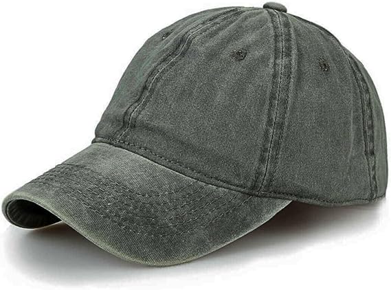 Perlotus Unisex Pamuklu Eskitme Şapka Ayarlanabilir Spor Şık Tasarım Organik Malzeme