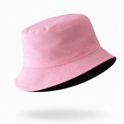 Perlotus Çift Taraflı Bucket Kova Balıkçı Şapka Unisex%100 Pamuklu Siyah İç Astarlı Dörtmevsim Mevsim Kullanım, Geniş Siperli Güneş Koruma