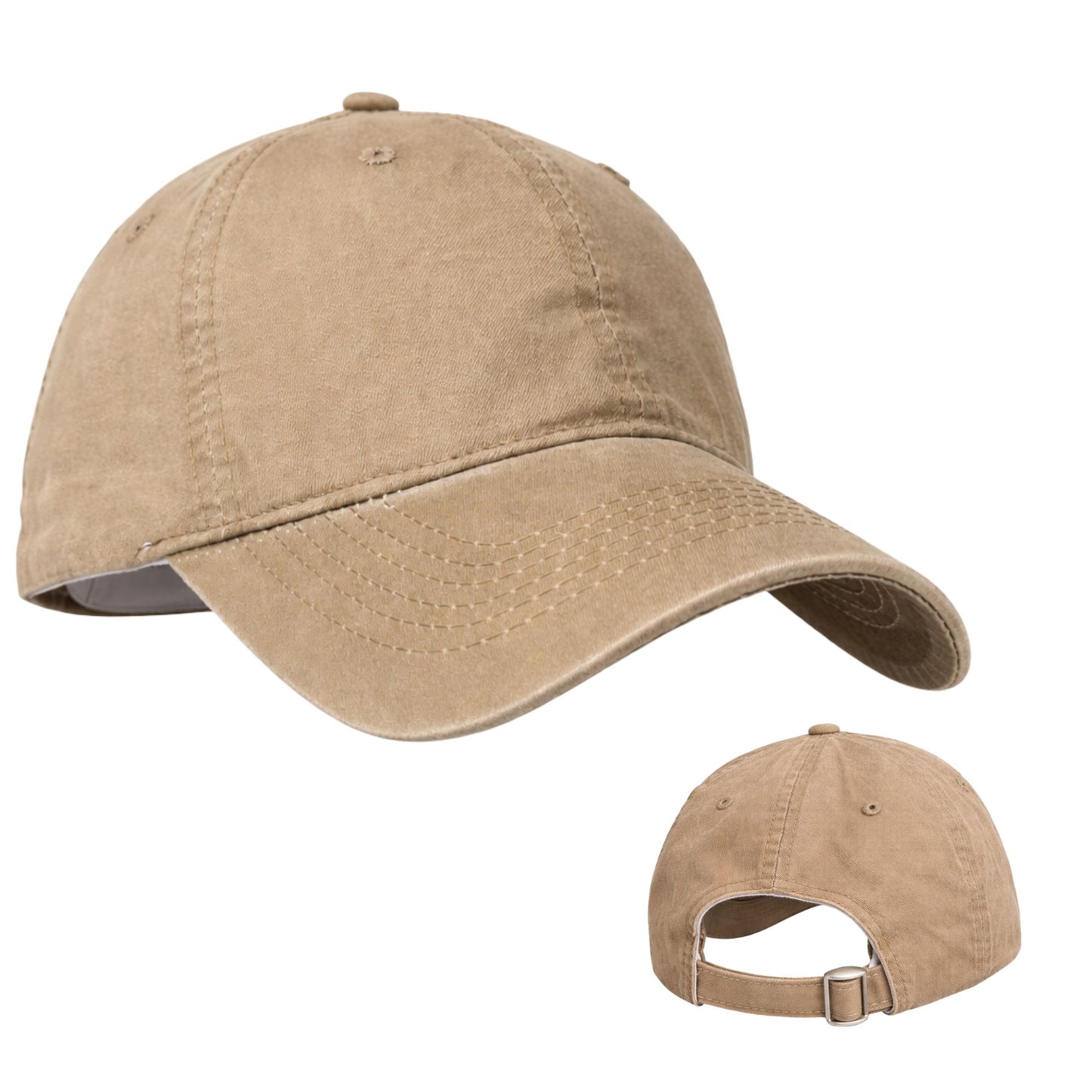 Perlotus%100 Pamuklu Unisex Beyzbol Şapkası, Ayarlanabilir Metal Tokalı 58-60 cm, 4 Mevsim Günlük Kullanım Şapka, Casual Outdoor