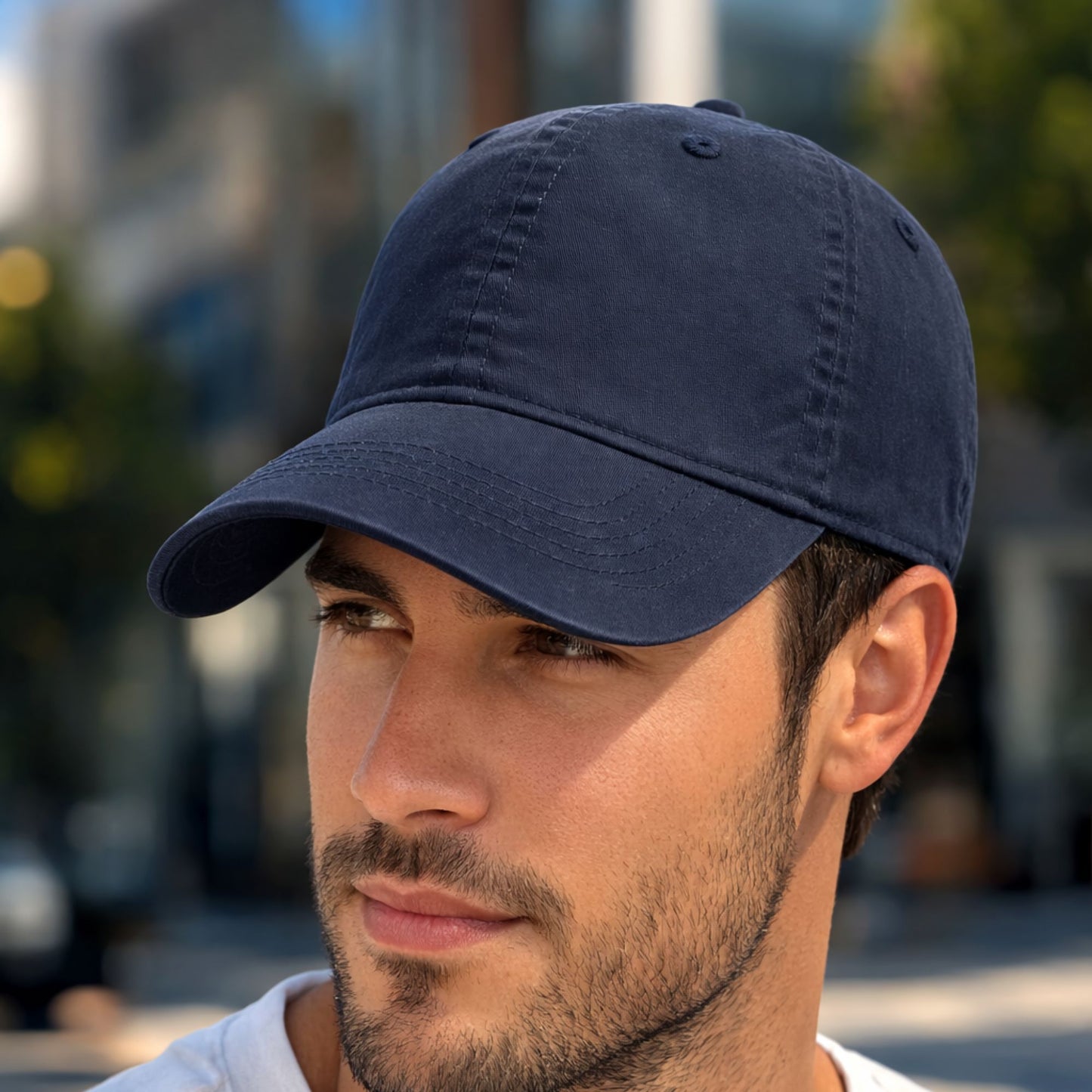 Perlotus%100 Pamuklu Unisex Beyzbol Şapkası, Ayarlanabilir Metal Tokalı 58-60 cm, 4 Mevsim Günlük Kullanım Şapka, Casual Outdoor