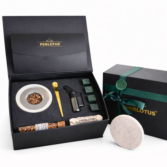 Perlotus Mermer Viski Tütsüleme Aparatı Premium Hediye Kutulu Çakmak, Soğutma Taşları Talaş Seti
