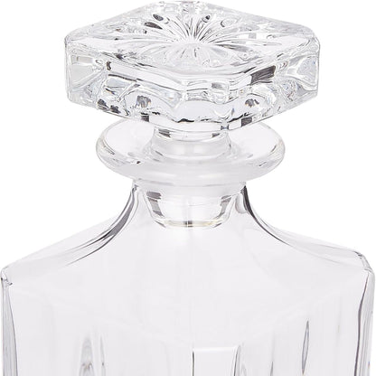 RCR Opera Luxion Kristal Viski Karafı 750 ml – Kapaklı İtalyan Tasarım Dekanter Şişe