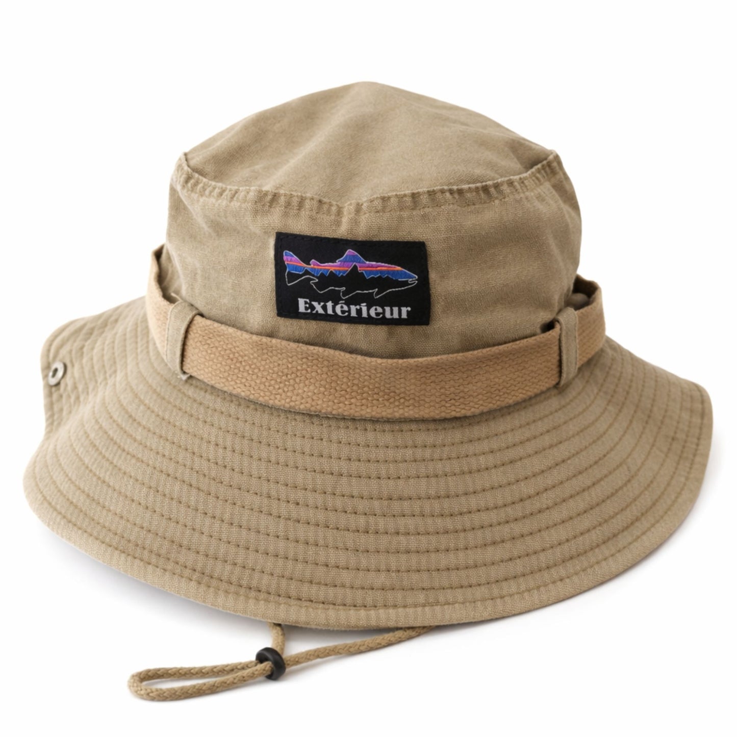 Perlotus Outdoor Safari Şapka – Erkek Kadın Pamuklu Boonie Şapka, Geniş Siperli, Nefes Alan, Ayarlanabilir İpli (Kamp, Balıkçılık, Yürüyüş, Seyahat)