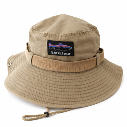 Perlotus Outdoor Safari Şapka – Erkek Kadın Pamuklu Boonie Şapka, Geniş Siperli, Nefes Alan, Ayarlanabilir İpli (Kamp, Balıkçılık, Yürüyüş, Seyahat)