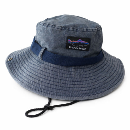 Perlotus Outdoor Safari Şapka – Erkek Kadın Pamuklu Boonie Şapka, Geniş Siperli, Nefes Alan, Ayarlanabilir İpli (Kamp, Balıkçılık, Yürüyüş, Seyahat)