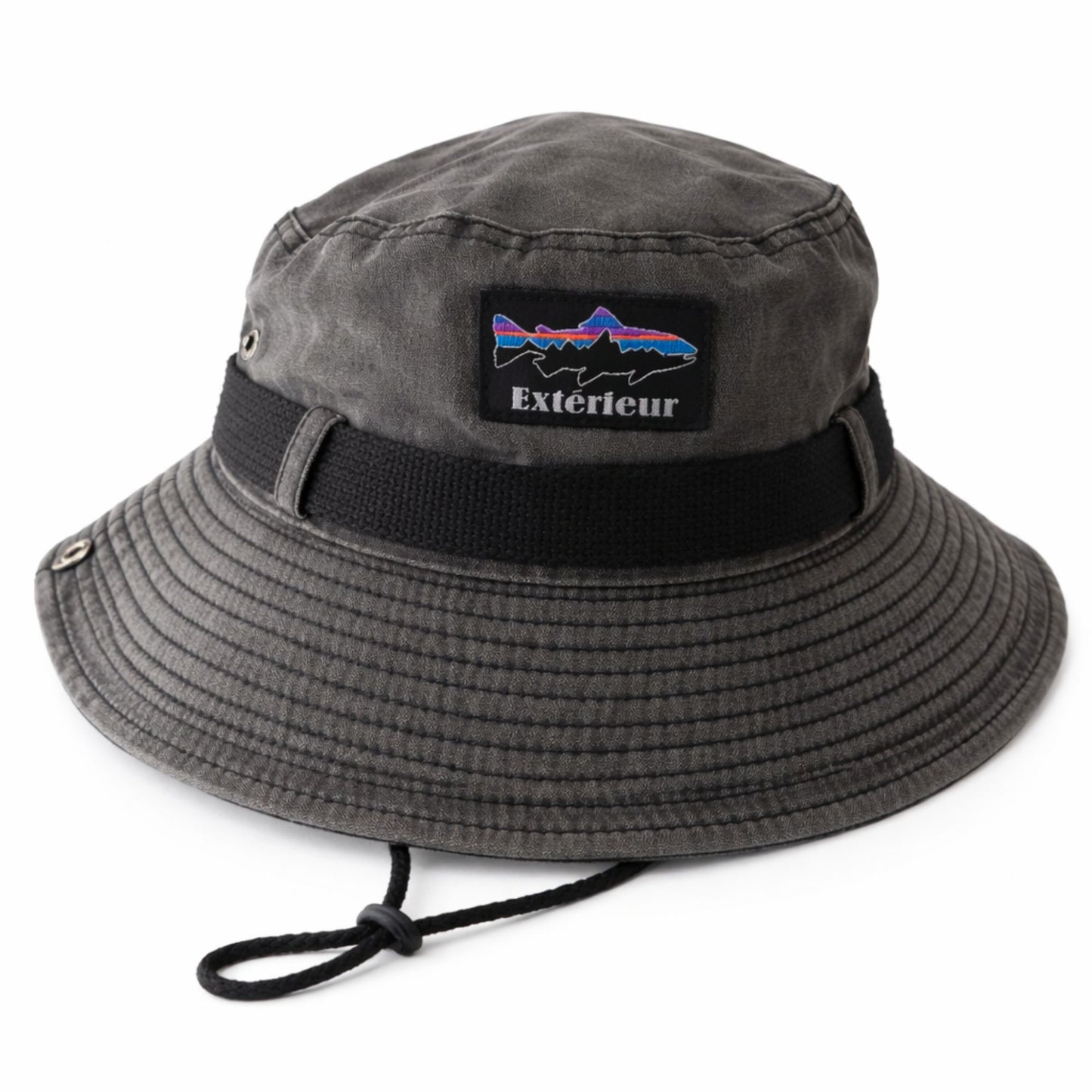 Perlotus Outdoor Safari Şapka – Erkek Kadın Pamuklu Boonie Şapka, Geniş Siperli, Nefes Alan, Ayarlanabilir İpli (Kamp, Balıkçılık, Yürüyüş, Seyahat)
