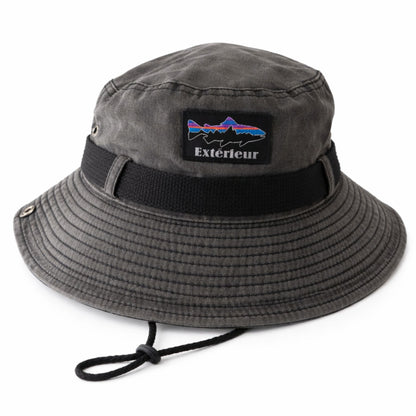 Perlotus Outdoor Safari Şapka – Erkek Kadın Pamuklu Boonie Şapka, Geniş Siperli, Nefes Alan, Ayarlanabilir İpli (Kamp, Balıkçılık, Yürüyüş, Seyahat)