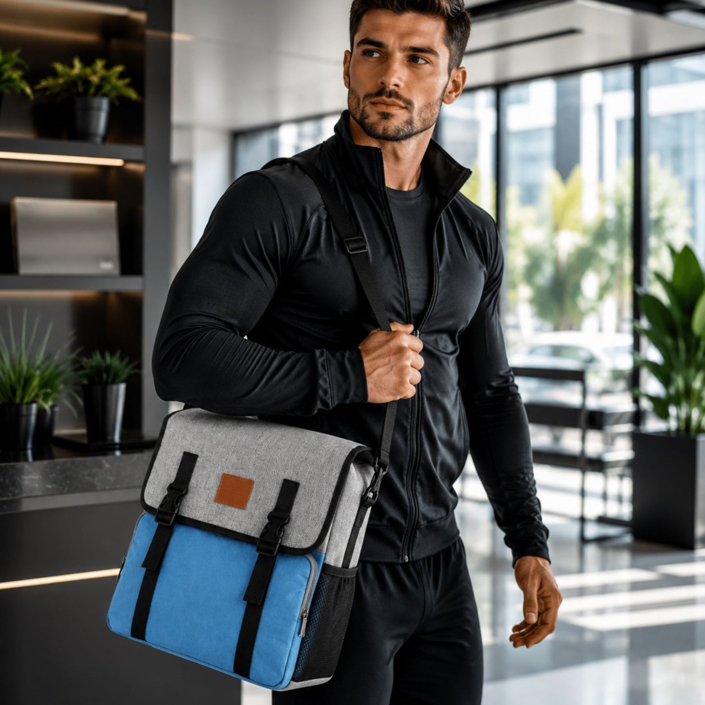 Perlotus 16 Litre Termal Yemek Taşıma Çantası Fit Beslenme Ofis İzolasyonlu Çanta ( Siyah Buz Aküsü Hediyeli)