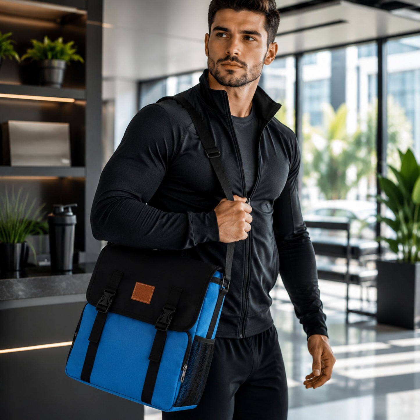 Perlotus 16 Litre Termal Yemek Taşıma Çantası Fit Beslenme Ofis İzolasyonlu Çanta ( Siyah Buz Aküsü Hediyeli)