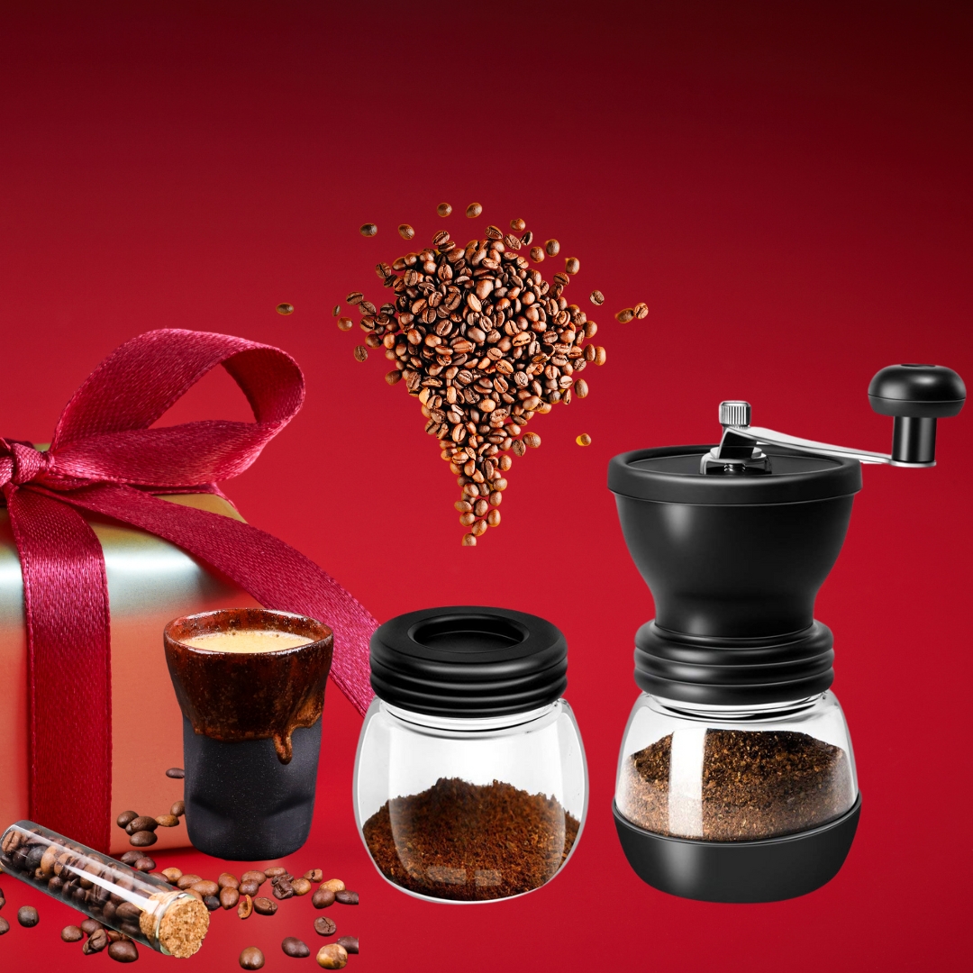 Perlotus%20Seramik%20Öğütücülü%20El%20Tipi%20Çevirmeli%20Kahve%20Değirmeni%20ve%20Espresso%20Fincanı%20Seti%20(Kahve%20Hediyeli)